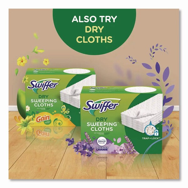 Swiffer Wet Refill Cloths, 8 x 10, Fresh Scent, White, 24 Cloths, 6PK - 35155