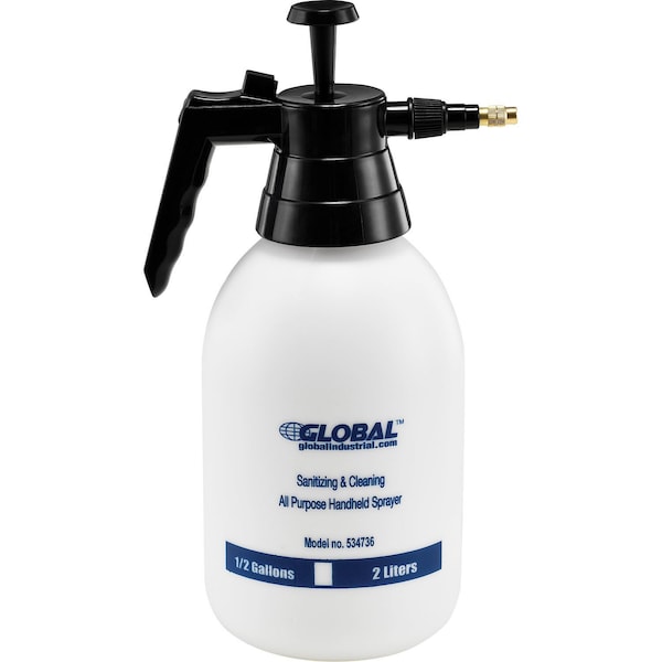 Global Industrial 2 Liter Capacity Sanitizing & Cleaning All Purpose Handheld Sprayer - 534736