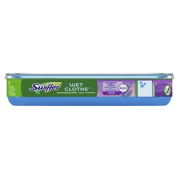Swiffer 15845 Wet Cloth Refill, Lavender, Vanilla - 037000158455