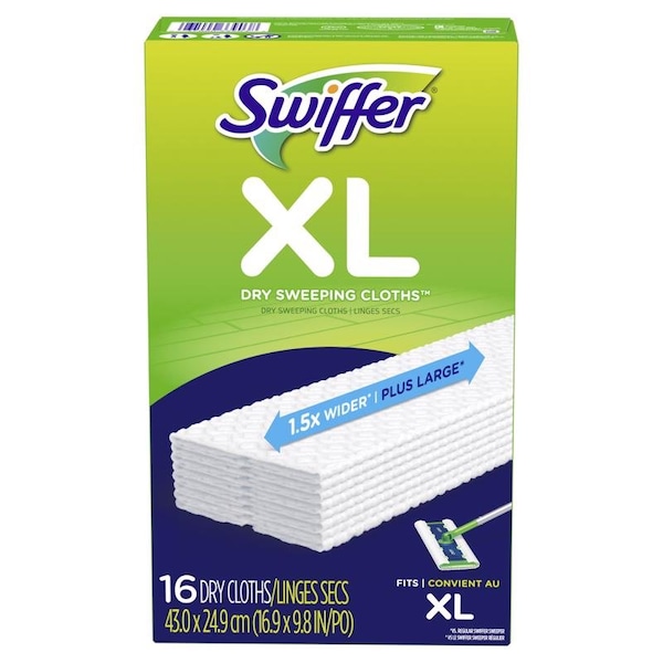 Swiffer MOP PAD DRY WHT 10X17.8 IN., 16PK - 80715512