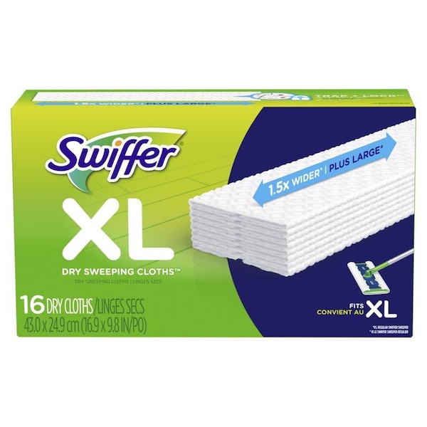 Swiffer MOP PAD DRY WHT 10X17.8 IN., 16PK - 80715512