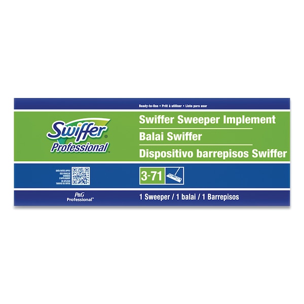 Swiffer 46 in L Sweeper Mop, White, Cloth - 9060