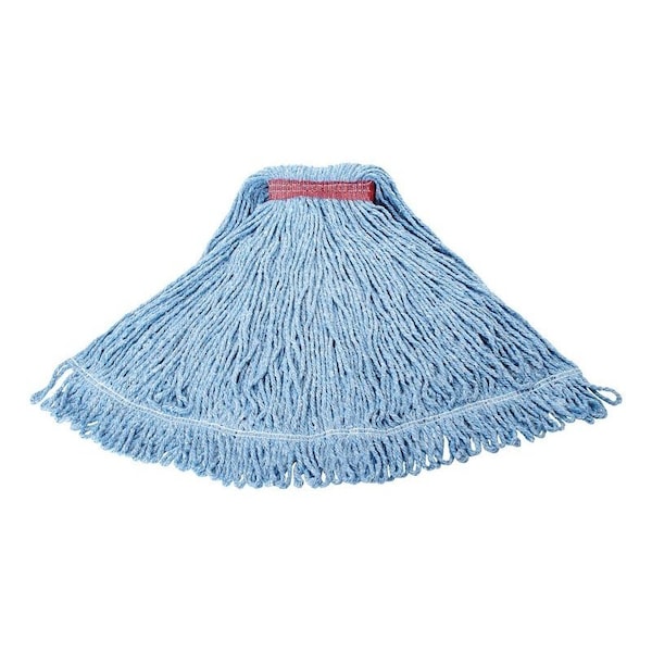 Rubbermaid Mop Head Refill, #24 Headband, Cotton, Blue - 1974343