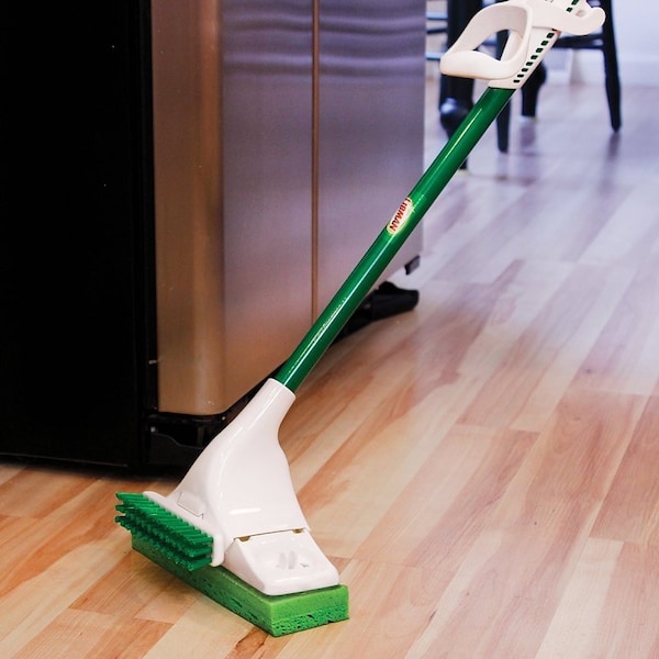 Libman Gator Series Mop, 57-1/2 in OAL, Sponge Mop Head, Clip-On, Steel Handle - 3020
