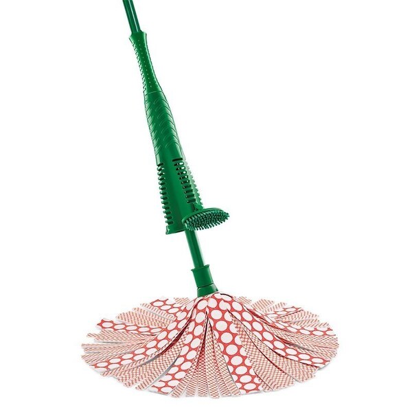 The Libman Co Heavy-Duty Wonder Wet Mop, Quick Connect Mop Connection, Microfiber Mop Head, Wh Mop Head, Steel Handle - 1228