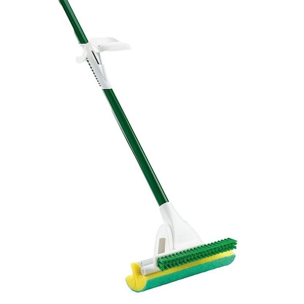 The Libman Co Libman Roller Mop, 51 in OAL, Microfiber/Synthetic Mop Head, Steel Handle - 2010