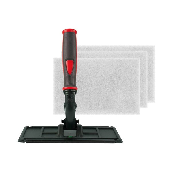 Steveo Products SteveO's Techno Pad Kit Red  White Scrub Pad - 009-09-81