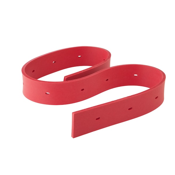 Nobles/Tennant SQUEEGEE - BUDGET LINE, REAR .25in RED, FITS TN, OEM STD - 222242