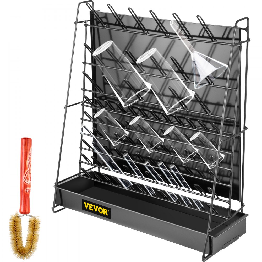 VEVOR Drying Rack for Lab, 90 Pegs Lab Glassware Rack Steel Wire ...