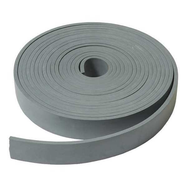Midwest Rake Roll, EPDM, 25 ft. L, No-Notch, Rubber, Gray - 79505