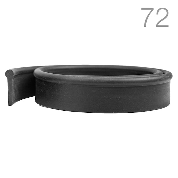 Blackdiamond Round Top Medium Squeegee Rubber 12 Gross  14 Inch, 72PK - BD-A-72-14M