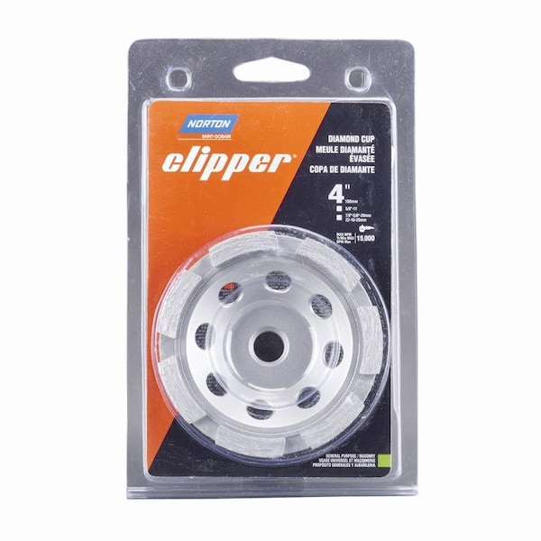 Controles de puerta Norton Norton Clipper 4 pulg. D X 5/8-11 pulg. Rueda copa clásica - 70184682555