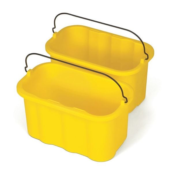 Rubbermaid Commercial Sanitizing Caddy, Yel, 8 In., 2 1/2 Gal. - FG9T8200YEL