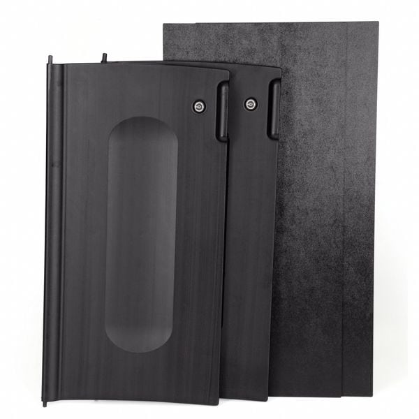 Rubbermaid Commercial Janitorial Locking Door Kit, 16.25"L, Blk - 1995833
