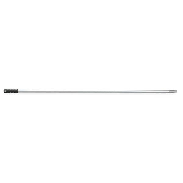 Tough Guy Squeegee Handle, Threaded, Aluminum, 61 In L, 1 in Handle Dia, Black/White - 2CJP8
