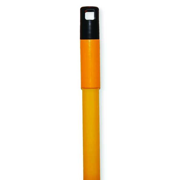 Tough Guy 56 in Pressure Fit Square Cut Handle, 1 in Dia, Yellow, Metal/Plastic - 1NFF6