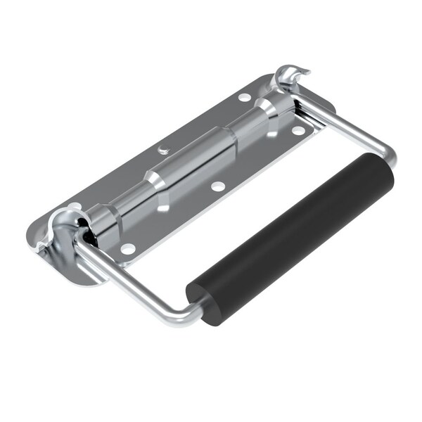 Southco Crate Handle, 140 mm width, Steel, Zinc Plated, Bright - P9-DCPH-140-BZ