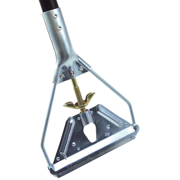 The Brush Man 54” Vinyl-Coated Metal Mop Handle, Wing-Nut Clamp, 12PK - HM-QC-4544