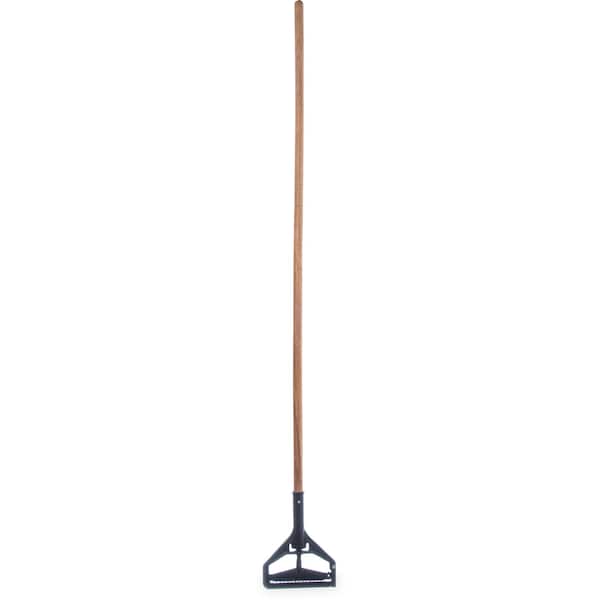 Carlisle Foodservice 60" Mop Handle, Wood, Plastic Head, 60", Package Quantity 12, Wood - 36936500