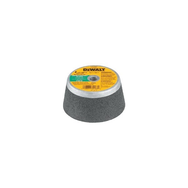 Rueda de esmerilado Dewalt, 4 pulgadas x 2 pulgadas x 5/8 pulgadas-11 Taza de hormigón/acero al manganeso con rueda de copa de 5 pulgadas - DW4961