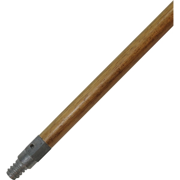 Genuine Joe Threaded Metal HandleNaturalSteel - GJO37061