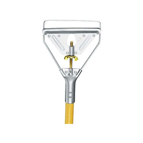 Bsc Preferred Screw Clamp Metal Head Wooden Mop Handle, For #20 and #24 Mop Head - JAN177