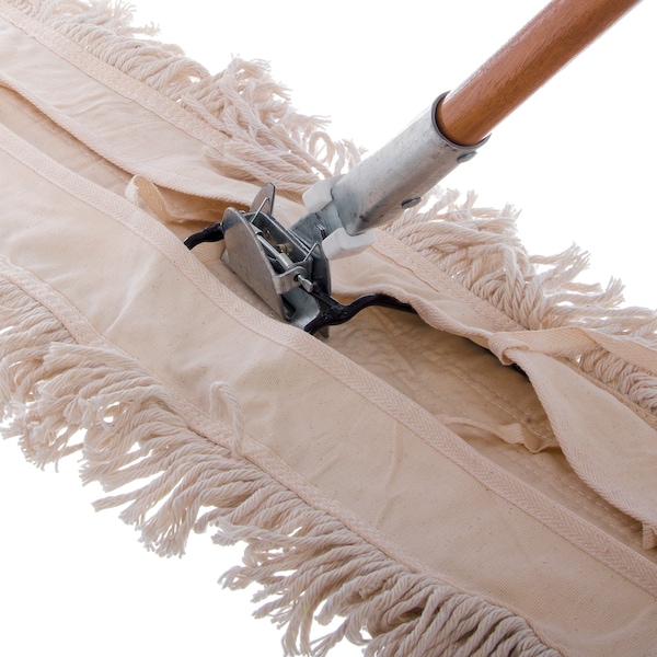 Carlisle Foodservice 60" Dust Mop Handle, 60", Package Quantity 12, Wood - 4585000