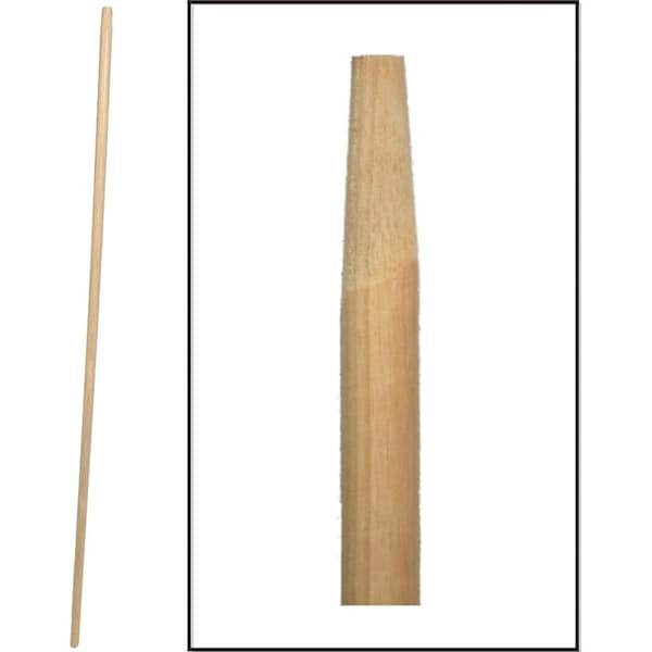 Birdwell Broom Handle, 1516 in Dia, 60 in L, Hardwood - 521-12