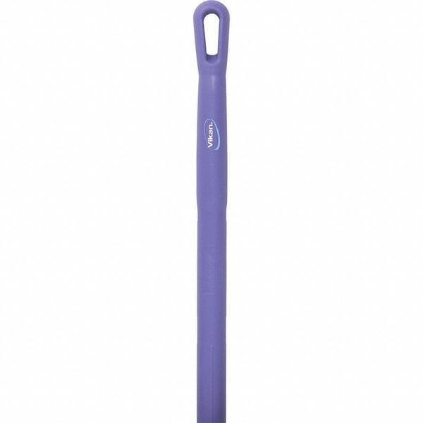 Vikan 59" Color Coded Handle, 1 1/4 in Dia, Purple, Fiberglass - 29388