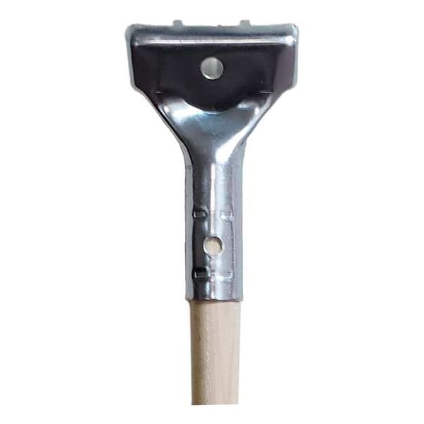 Michigan Brush 60" Handle, 1 in Dia, Silver, Tan, Wood - SR25860