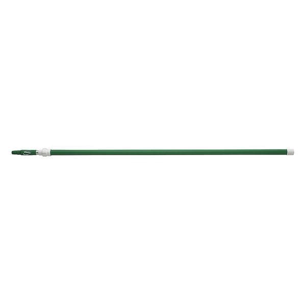 Remco 61-4/5" to 112-1/2" Threaded Telescopic Handle, 1 1/4 in Dia, Green, Aluminum/Plastic - 29752