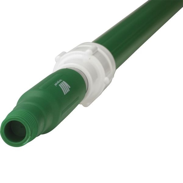Remco 61-4/5" to 112-1/2" Threaded Telescopic Handle, 1 1/4 in Dia, Green, Aluminum/Plastic - 29752