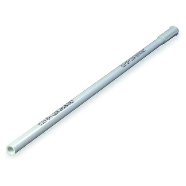 Tough Guy 36" Drain Brush Handle, 1 in Dia, White, Polypropylene - 2KE98