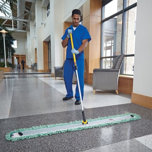 Rubbermaid Commercial 59" Quick Connect Dust Mop Frame, Metal - FGQ59500YL00