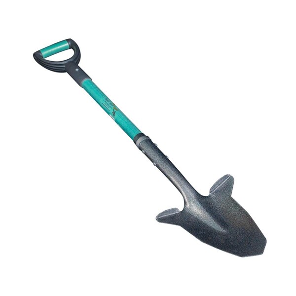 Invernaculo Short Reinforced Fiberglass Handle with Cushion D Grip, Teal - IN2582943