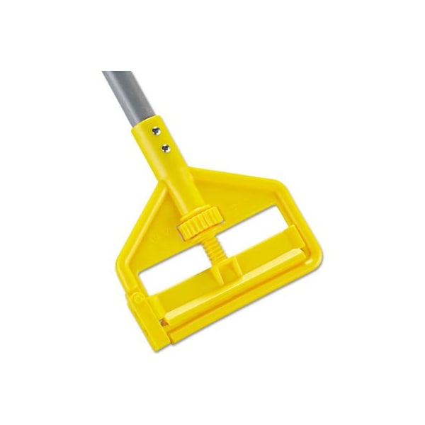 Rubbermaid Commercial Rubbermaid 54in Invader Side Gate Wood Mop Handle, Yellow - - FGH145000000