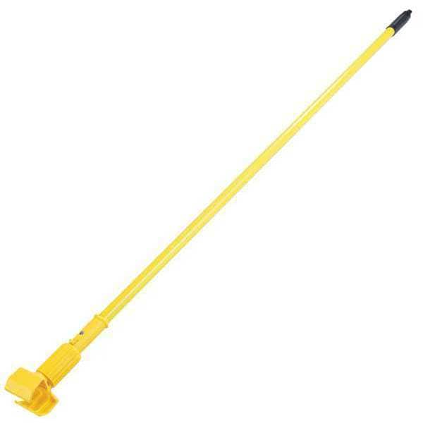 Carlisle Foodservice 60" Jaw Style Mop Handle, 60in, Yellow, PK12, Fiberglass - 369475EC04