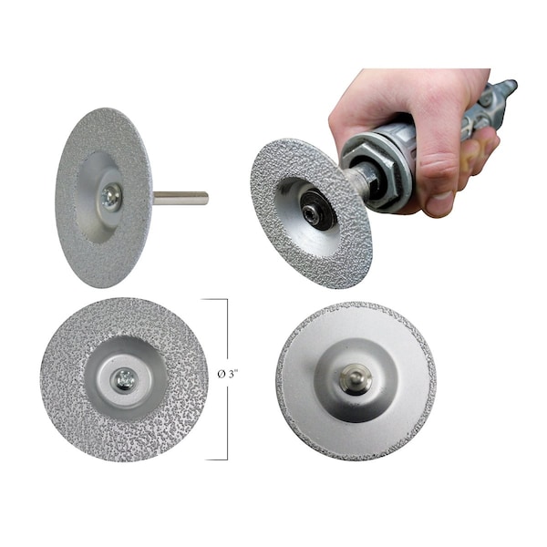 Rueda de rectificado de diamante de 3" 3-en-1, IPA8151 de Innovative Products Of America.