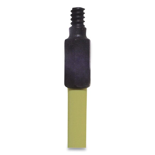 Odell Broom Handle with Nylon Thread, Fiberglass, 60in, Yellow - HFY