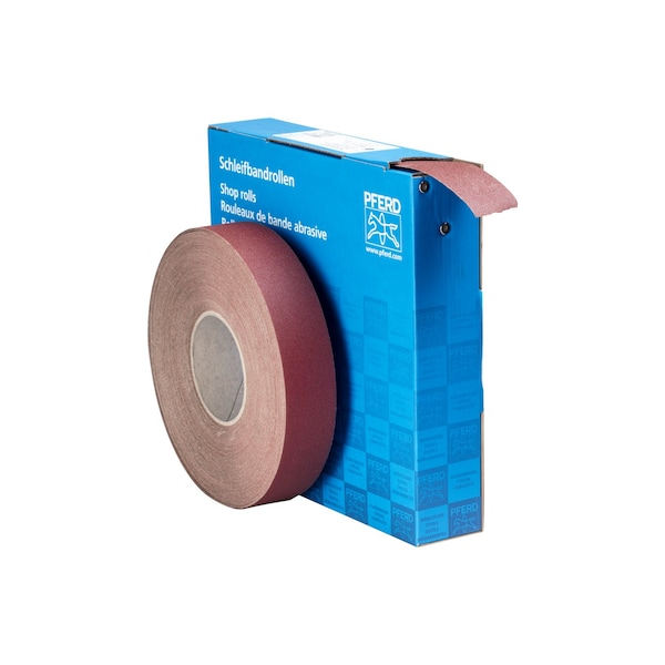 Rollo de tienda Pferd de 1-1/2" - Resina/Resina resistente - Rollo de 50 yardas - Óxido de aluminio - 120 granos - 47169