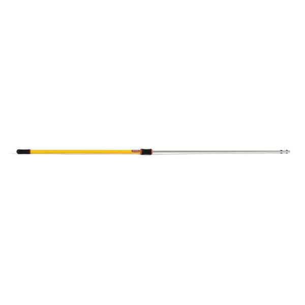 Rubbermaid Commercial 48 in to 96 in Threaded Extension Handle, 1 1/4 in Dia, Yellow, Aluminum - FGQ76500YL00
