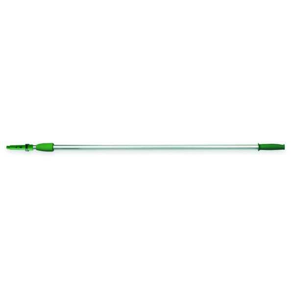 Unger 156" Threaded Telescoping Pole, 7/8 in Dia, Silver/Green, Aluminum/Plastic - EZ400