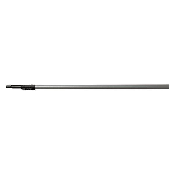 Vikan 74" to 237" Threaded Extension Handle, 1 1/4 in Dia, Gray, Fiberglass - 2977