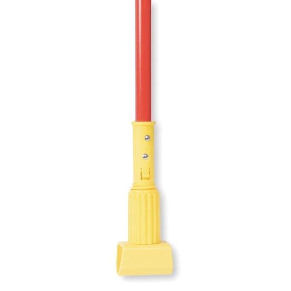 Tough Guy 60" Clamp On Wet Mop Handle, Red, Fiberglass - 1TYZ6