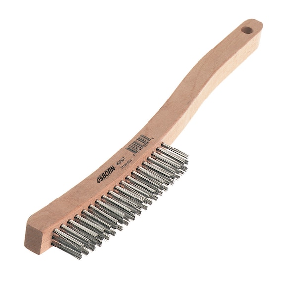 Osborn 13-11/16" Curved Handle Economy Scratch, 0008310100, Hardwood - 0008310100