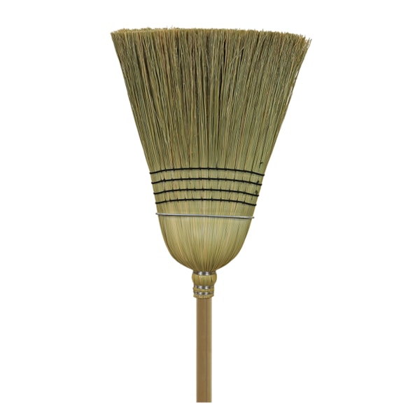 O-Cedar O-Cedar Commercial Warehouse Corn Deluxe Wood Handle Broom, PK6 - 6116-6