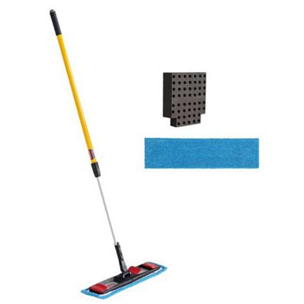 Rubbermaid Commercial 42 in Adaptable Flat Mop Pad Kit, Yellow Steel - 2132426