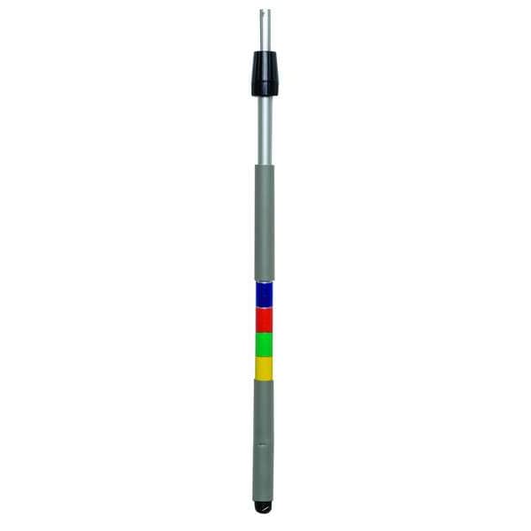 Tough Guy 34 in to 60 in Push In Telescoping Pole, 1 in Dia, Silver, Aluminum - 6PVX3
