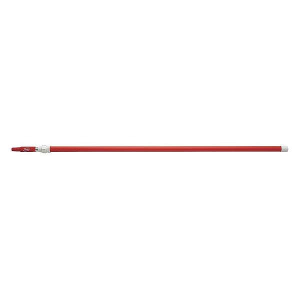 Remco 61-4/5" to 112-1/2" Threaded Telescopic Handle, 1 1/4 in Dia, Red, Aluminum/Plastic - 29754