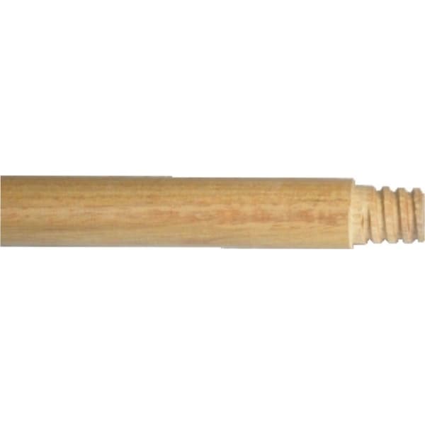 Birdwell Broom Handle, 1516 in Dia, 60 in L, Threaded, Hardwood - 533-12